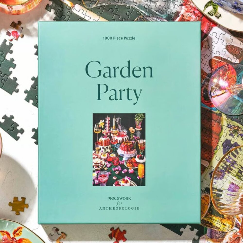 Piecework x Anthropologie ‘Garden Party’ 1000 piece Puzzle NEW SEALED